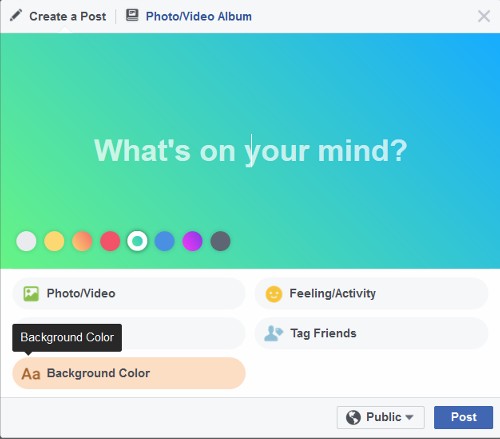 Facebookery: How To Get Background Color In Your Online Facebook Posts